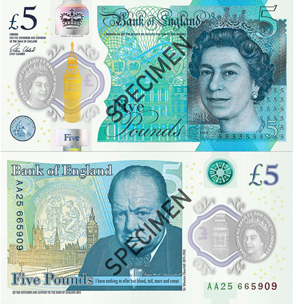new five pound note