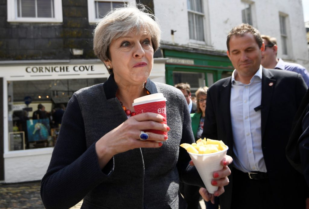 Theresa May coffee