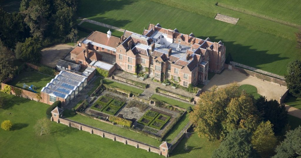 chequers aerial view